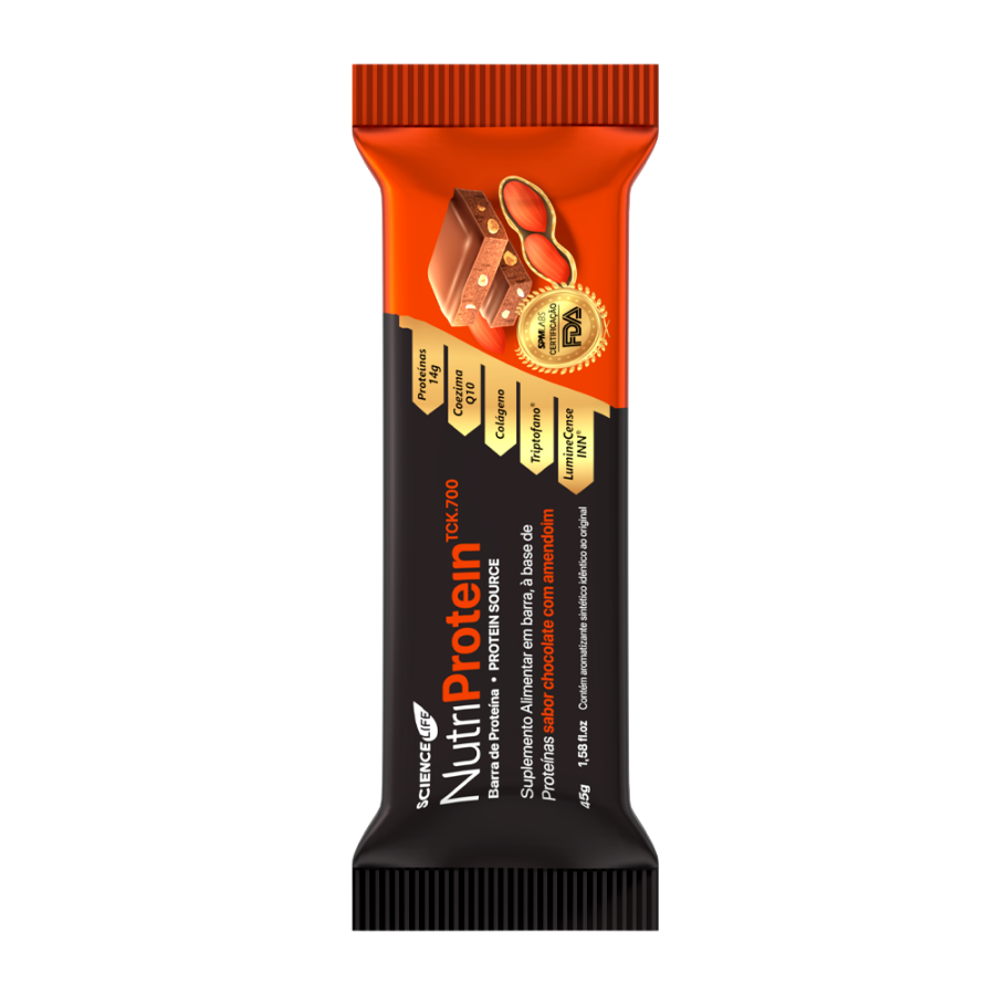 Nutri Protein - Chocolate e Amendoin C/ 12 unidades